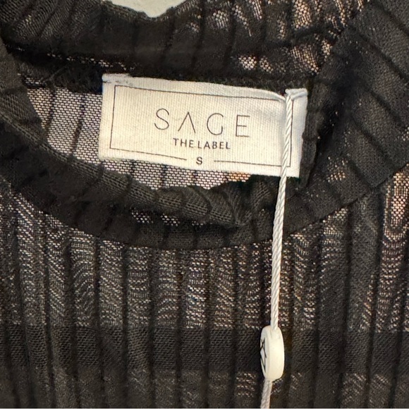 Sage Black Sheer Bodysuit - Picture 3 of 4